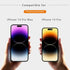 EYSOFT 14Pro/14 Adhesive-2 Pack-Black Front Camera Cover,Webcam Cover Compatible for iPhone Pro Max,Protect Privacy
