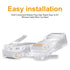 SHD RJ45 Connectors, 100Pcs Cat6, Cat5e, Cat5 Ethernet Cable Crimp Connectors, RJ45 Ends