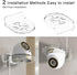 3 Pack Small Shelf, Security Camera Wall Mount Holder, Baby Monitor Mount,360 Rotation Security Bracket,Camera Not Included (3pack, Transparent)