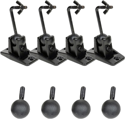 VideoSecu Universal Wall Ceiling Audio Speaker Mount for Home Theater - 4 Packs MS40B4 WN3 Speaker Bracket.