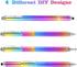 Capacitive Stylus Pen, 4-in-1 High Sensitivity Touch Screen Stylus with Clear Disc Tip, Black Rubber & Mesh Fiber Tip