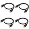 Vorothin HDMI Cable 4 FT 4-Pack, 4K HDMI 2.0 Cable 4FT, Shielded HDMI