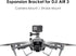 CAPART Camera Mount Expansion Bracket for DJI Air 3 Drone, with 1/4" Screw Hole, Cold Shoe Mount, Compatible DJI OSMO Action 4 3 Pocket 2 1 Insta360 Go 3 2 Go Pro 11 10 9 Action Cameras