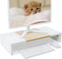 20 Inch Cozy TEAMIX Monitor Stand Riser, Wooden Desktop Riser for TV/PC/Laptop/Printer, Monitor Riser with Storage