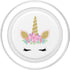Cute Floral Unicorn Face on White, PopSockets PopGrip, Swappable Grip for Phones & Tablets, MagSafe for iPhone
