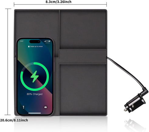 15W Fast Wireless Charger for 2023-2025 Honda CR-V, Car Qi Charging Station Pad