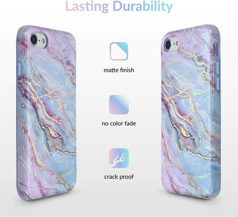 VELVET CAVIAR Compatible iPhone SE 2020 Case, iPhone 8 & 7 Case, Marble Design for Women & Girls
