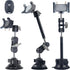 leepiya Universal Ball Head Arm for Phone, 360 Adjustable Car Suction Holder with Remote Control for Video Recording