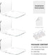 OAPRIRE Acrylic Floating Wall Shelves Set of 3 for Security Cameras, Baby Monitors, Speakers, No Drill (Clear)