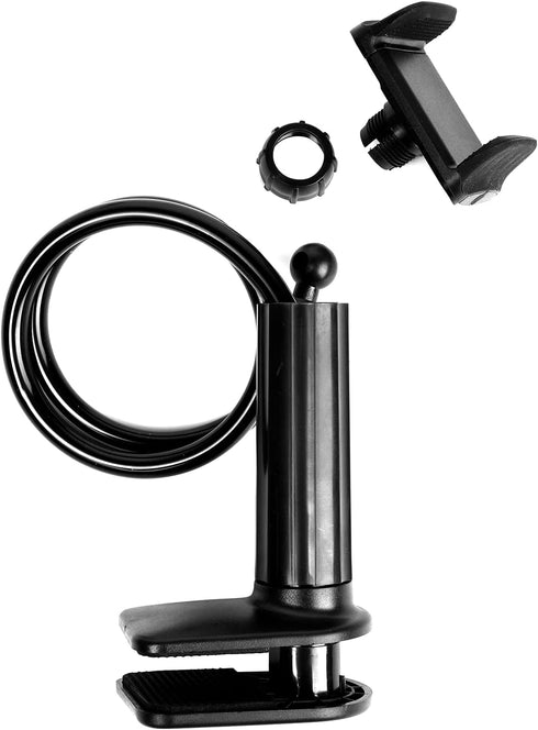 WANBY Phone Holder Bed Gooseneck Mount, Flexible 360° Rotation Mobile Phone Clip Holder for All Smart Phones