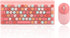 Keyboard Mouse Combos, 86 Keys Retro Typewriter Flexible Keyboard, 2.4G USB Mouse 1200DPI, Round Keycap Design