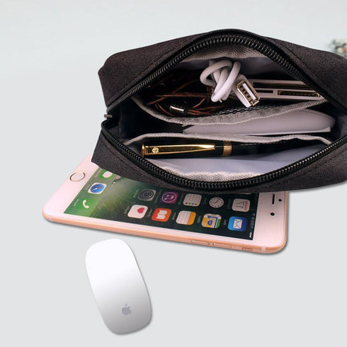 Universal Electronics Accessories Soft Carrying Case Bag, Durable & Lightweight for Out-Going, Travel, Cosmetics Kit