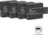 D&F Dual Battery Charger with 4 Pack Replacement Battery, 3.7V 900mAh Li-ion for SJCAM SJ4000 SJ5000 SJ6000