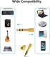 Audio Adapter 6.35mm to 3.5mm Aux, Gold Plated Stereo 1/4 Inch Male Plug to 1/8-inch Female Jack for Headphones