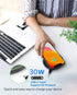 30W Fast Wireless Charger Pad, Compatible with iPhone 14/13/12/11/X, Samsung Galaxy S23/S22/S21/S20, White