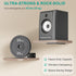 WALI 55 Lbs, (SWM302), 1 Speaker Wall Mount, Heavy Duty Bookshelf Speaker Floating Wall Shelves, Surround Sound