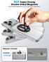 CloudValley 4-in-1, 17/16-12 for Magsafe Phone Grip Holder - Adjustable Dual-Sided Magnetic Finger Ring Stand