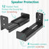 WALI Universal Soundbar Wall Mount, Center Channel Speaker Dual Bracket Holds up to 33 lbs, Black