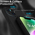 DEENAKIN iPhone 14 Case with Screen Protector - Enhanced Camera Cover, 16ft Drop Tested, Soft Silicone Gel Rubber, Slim