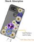 Unov Pixel 3 Case, Clear Soft TPU Shock Absorption, Slim Embossed Floral Pattern for Pixel 3, 5.5 inch