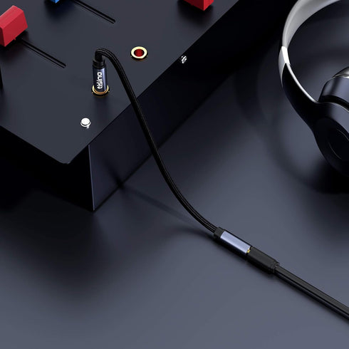 tisino 3.5mm to 1/4 Headphone Jack Adapter Cable, 10 Feet for Headphones, Amplifiers, and Home Theater.