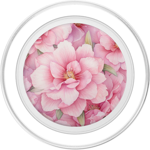 Watercolor Pink Flower Pattern Floral PopSockets MagSafe PopGrip for iPhone
