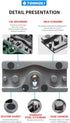 TONHOKJ Camera Cable Clamp Quick Release Plate, Aluminum DSLR Tethered Shooting Cable Lock Clip, HDMI USB Data Port