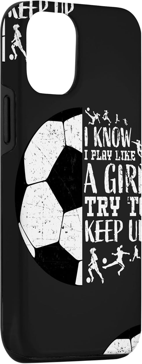 Cute Soccer Phone Cases for iPhone 13 - Funny Soccer Gifts for Teen Girls