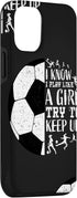 Cute Soccer Phone Cases for iPhone 13 - Funny Soccer Gifts for Teen Girls
