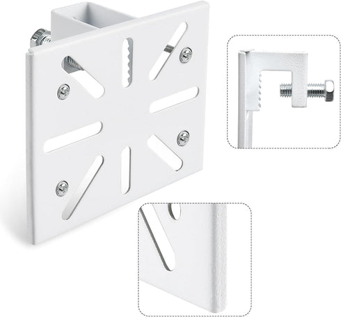 Gutter Mount for eufy Security Solocam S340 Solar Security Camera (White)