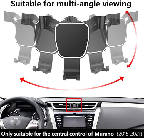 Car Phone Holder for 2015-2024 Nissan Murano, Auto Accessories Navigation Bracket Mobile Cell Phone Mount