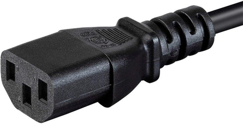 Monoprice Power Cord - NEMA 5-15P to IEC 60320 C13, 18AWG, 8ft, Black