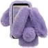 Rabbit Case for Samsung Galaxy S23 FE 5G, Cute 3D Bunny Ears Soft Furry TPU Bumper Protective Cover - Purple