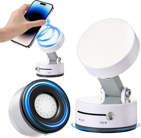 Kingdder Vacuum Magnetic Suction Phone Holder Updated 360 Rotatable and Foldable Magnetic Phone