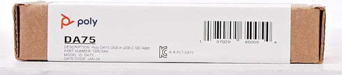 Poly DA75 USB-A/USB-C Digital Adapter - Works with Poly Call Center Quick Disconnect Headsets, Avaya, Genesys, Cisco