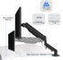 Gas Spring Monitor Arm 32 Inch - Single Monitor Desk Mount for 13-32 inch Screens