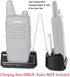 WLN KD-C1 Charger Base for Luiton LT-316 Retevis RT22 Zastone X6 TIDRADIO TD-M8 Zeadio ZS-B1 NKTECH NK-U1 Radtel RT-10 Radioddity R1 AP-100 Walkie Talkie 4 Pack (Without USB Cable)