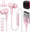 USB Headset with Microphone for PC, 7.5 Ft Cable, Wired USB Earbuds with Mute Stereo Noise Canceling for Laptop