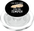 Vintage Tempeh Lover Apparel I'm Just Here For The Tempeh - Funny Tempeh PopSockets PopGrip for