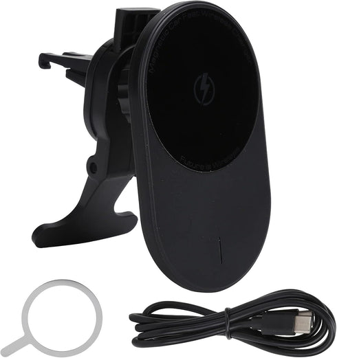 15W Fast Charging Car Charger, Auto Clamping Phone Mount for iOS 12 Pro/12 Pro/12 Mini