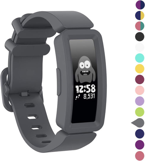 Watbro Compatible with Fitbit Ace 2 Bands for Kids 6+, Colorful Sport Wristbands Replacement Strap