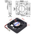 2 PCS Brushless Cooling Fan - Icstation DC Cooling Fan 50mm x 50mm x 10mm 5010 12V 2 Pin Fan for 3D Printer