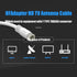 Coaxial Cable 3 Feet, RG6 2 Pack White 75 Ohm Quad Shield TV Antenna Cables with F-Male Connectors
