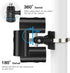 No-Drill Outdoor Security Camera Pole Mount, Universally Compatible with Eufy, Arlo, Simplisafe and More