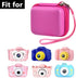 GWCASE Camera Case Compatible with Seckton for Goopow for Desuccus for Rindol for VATENIC for Rikum for GKTZ Kid Toy Video Camera. Kids Digital Cameras Carrying Holder Container (Box Only)-Red Zipper