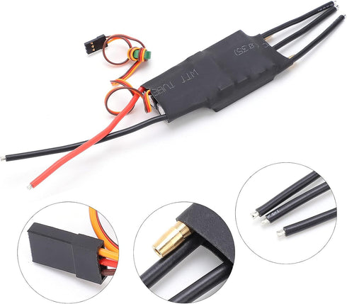 Naroote 80A Brushless Esc, Brushless Motor Controller, ESC Brushless Water Cooled ESC for RC Boat Accessories