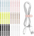 Donruby 30Pcs Silicone Cable Ties - Reusable & Washable with Adjustable Locking Buckles,