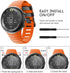 ANCOOL Soft TPU Replacement Strap for Suunto Core Watch, Sport Wristband with Metal Clasp