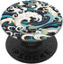 Japanese Art Ocean Getaway Wave Surfing Blue Geometric PopSockets Standard PopGrip