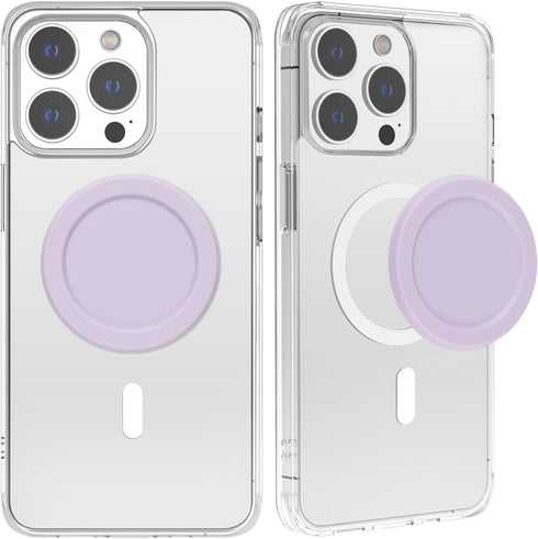metisinno Magnetic Base Basic, Compatible with PopSocket Phone Grips and iPhone MagSafe Cases, Purple